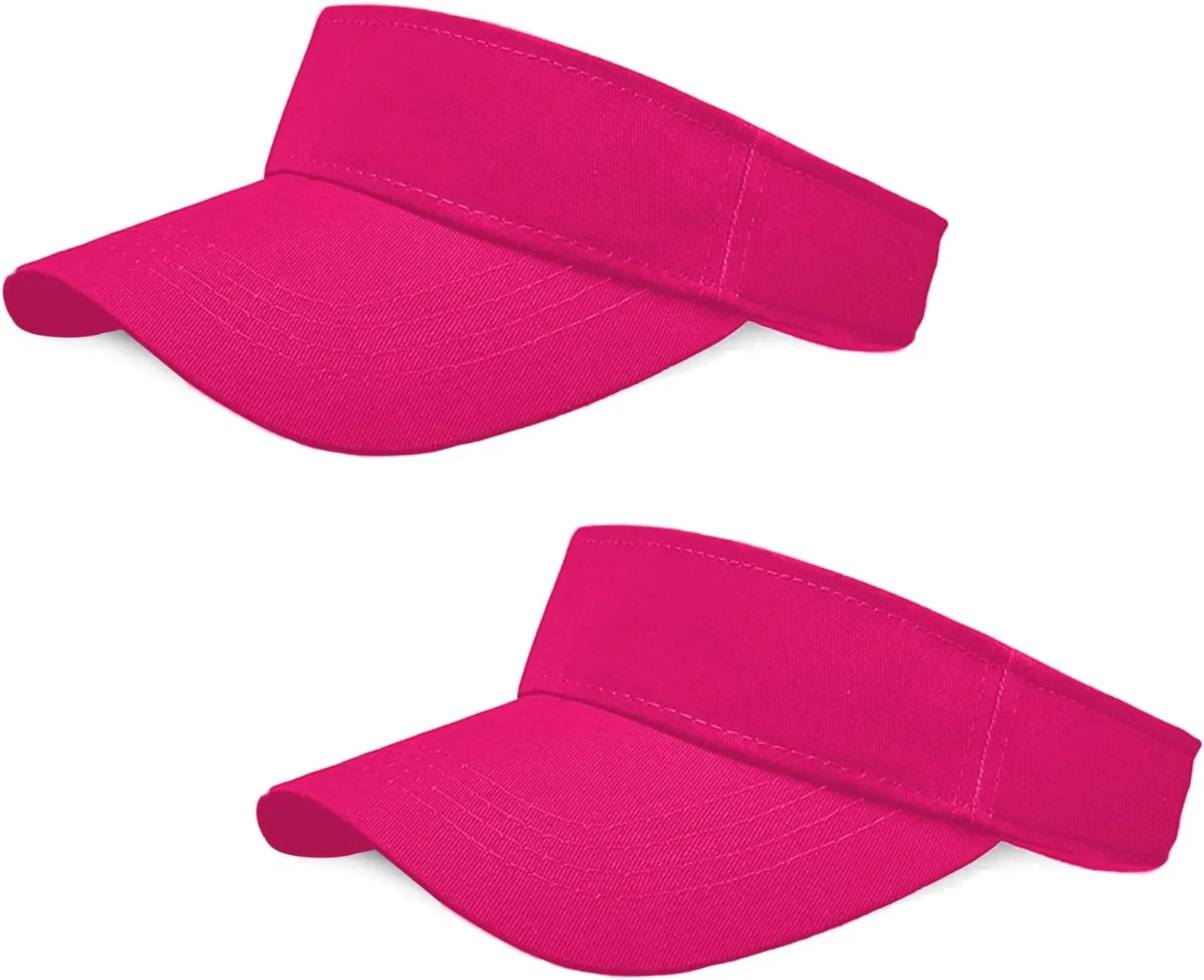 2 Pieces of Sun Visor Hats Adjustable Sport Visors Cap Visors for Women and Men (One Size)