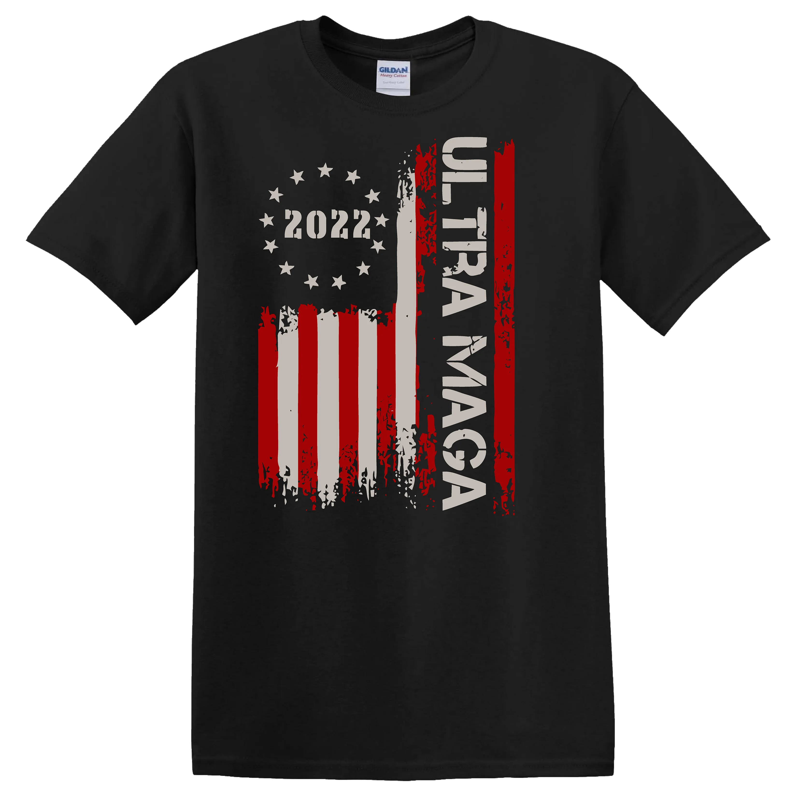 2022 Ultra MAGA with American Flag T-Shirt