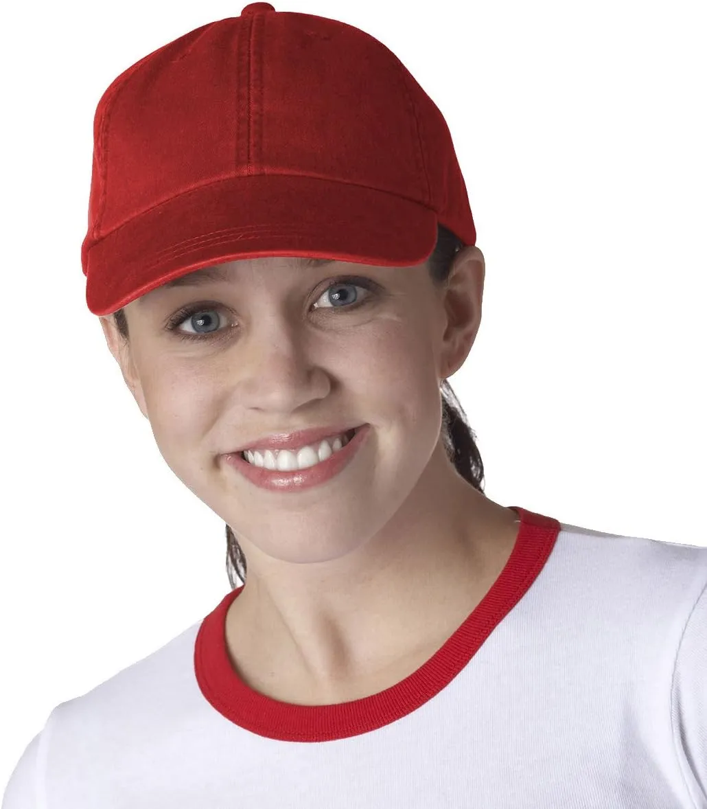 Adams Unisex 6-Panel Low-Profile Washed Pigment-Dyed Cap