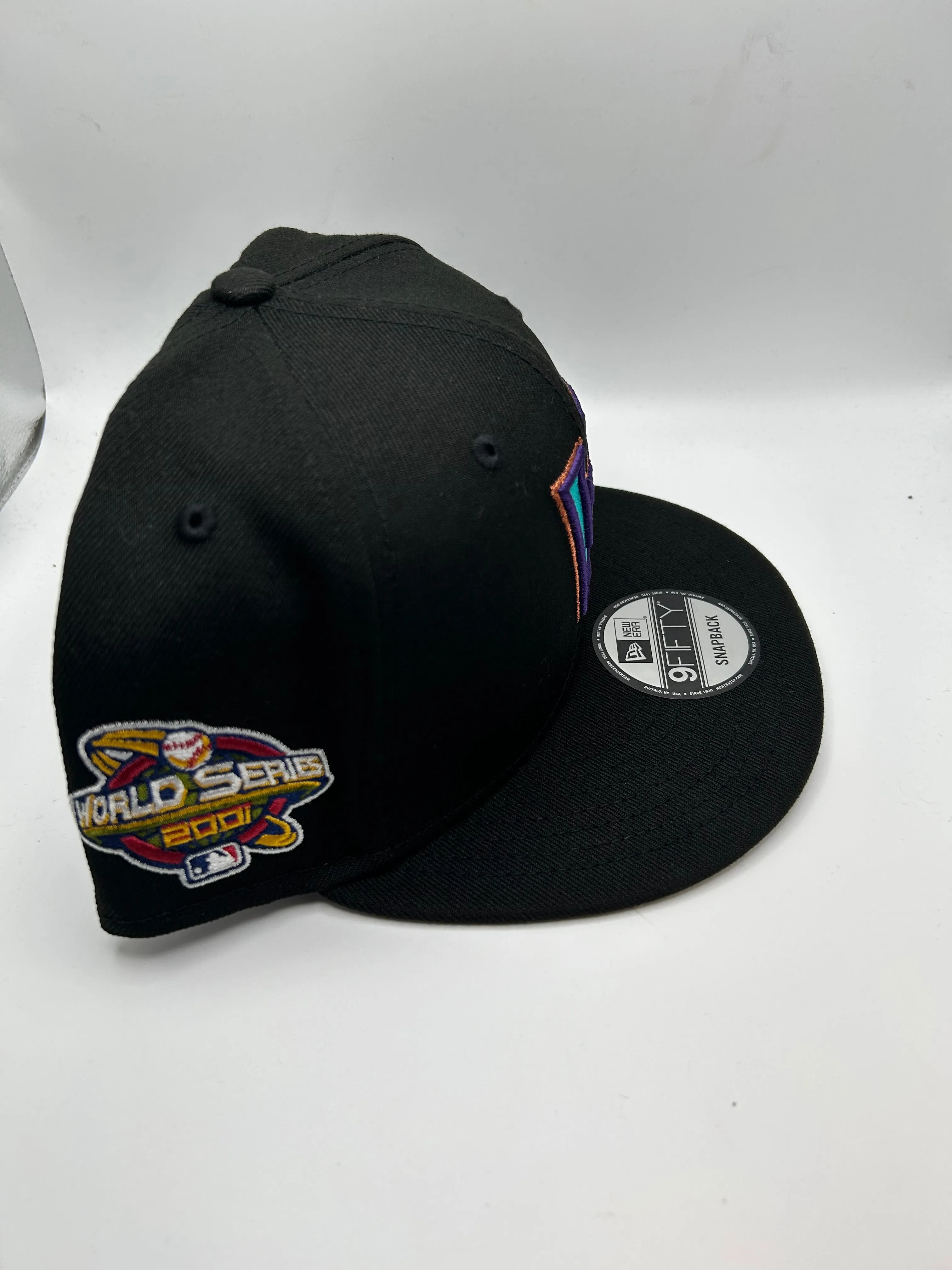 Arizona Dimondbacks MLB New Era 9Fifty World Series 2001 Black Snapbacks