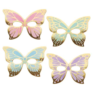 Butterfly Shimmer Paper Masks 7" | 8 ct
