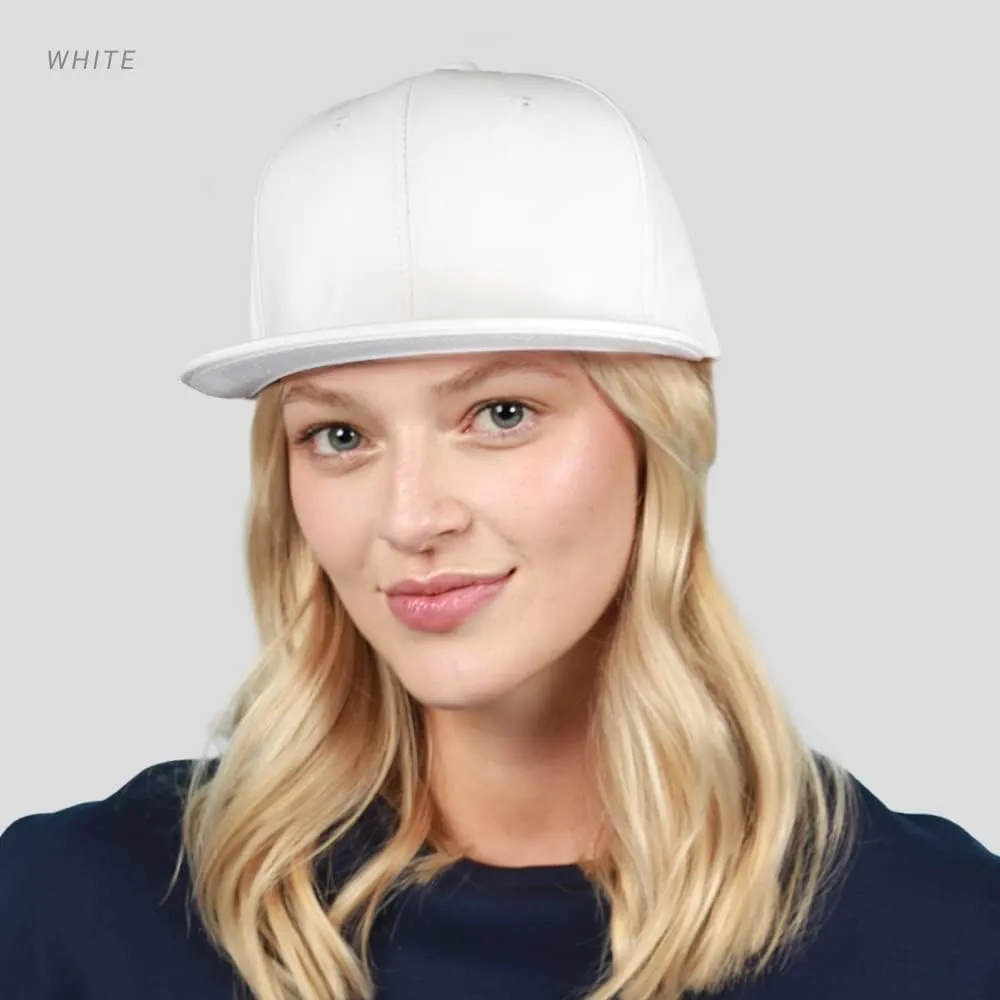 CHOK.LIDS PU Leather Flat Brim Hats for Men Women Hip Hop Baseball Snapback Blank Hats Solid Panther Black Fitted caps