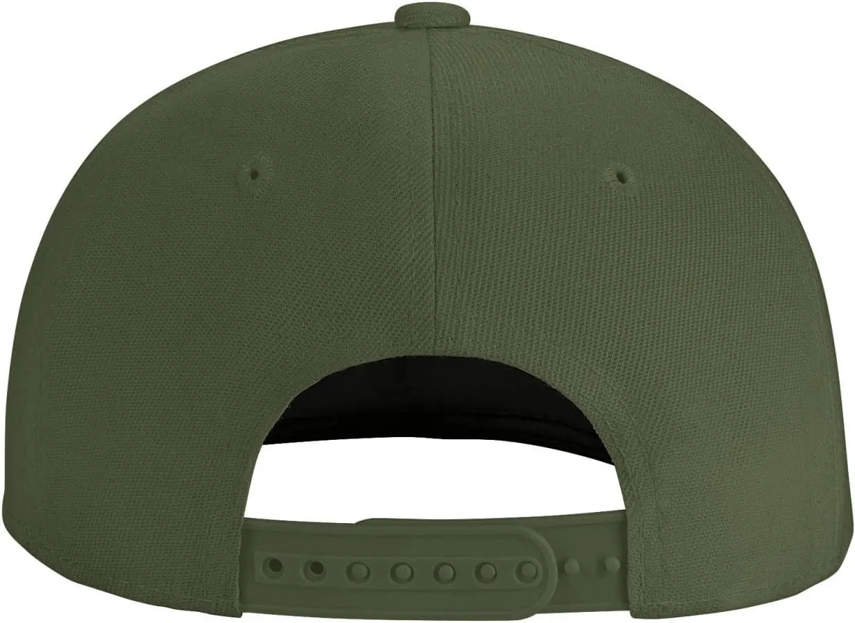 Compass Snapback Hats for Men Women Baseball Cap Flat Bill Brim Hat