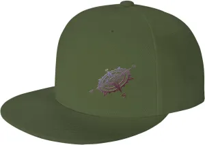Compass Snapback Hats for Men Women Baseball Cap Flat Bill Brim Hat