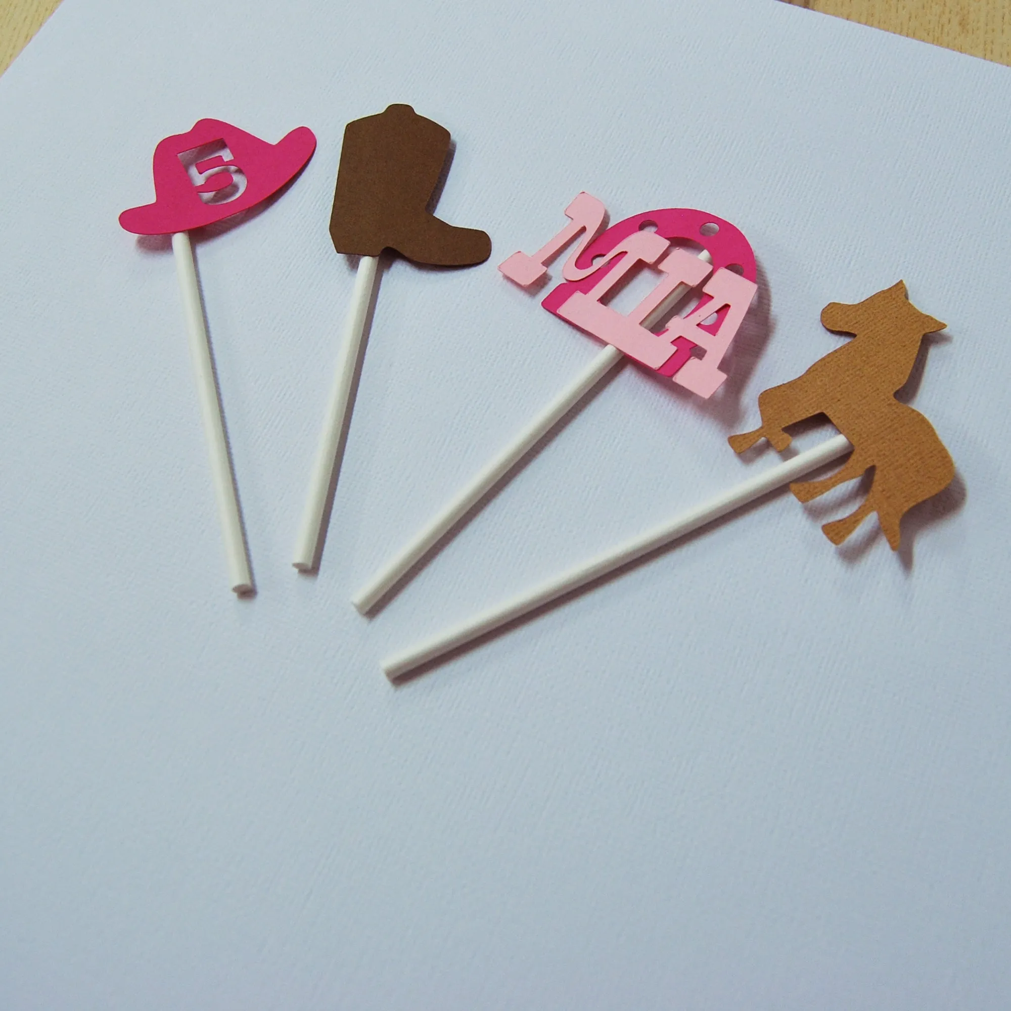 Cowgirl Cupcake Toppers