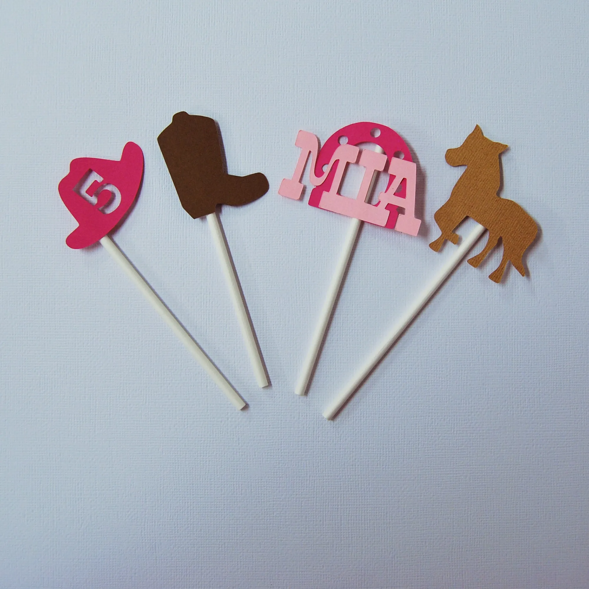 Cowgirl Cupcake Toppers