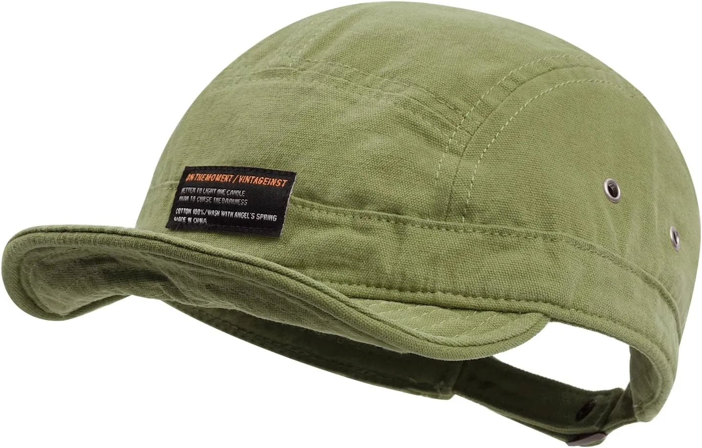 Croogo 5 Panel Short Brim Baseball Cap Soft Trucker Hats Short Bill Cadet Caps Casual Umpire Dad Hats Snapback Hats for Men