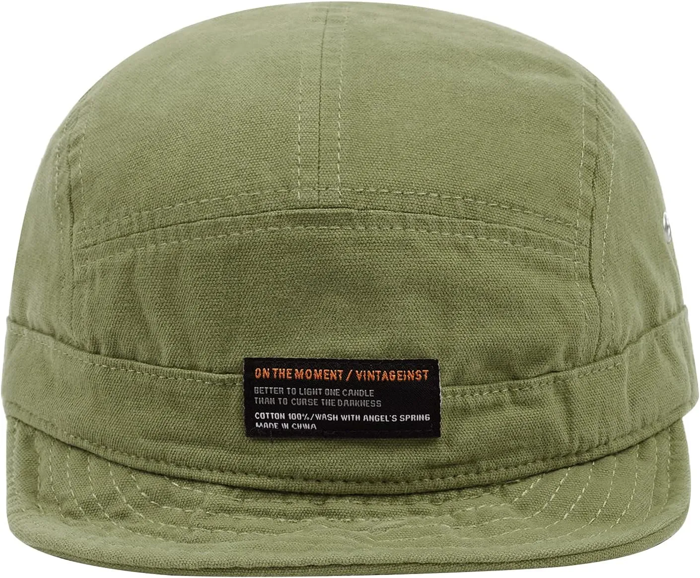 Croogo 5 Panel Short Brim Baseball Cap Soft Trucker Hats Short Bill Cadet Caps Casual Umpire Dad Hats Snapback Hats for Men