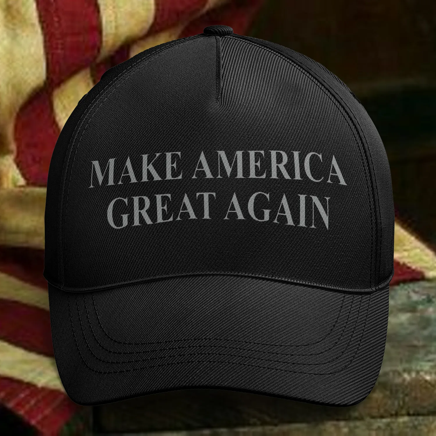 Custom Make America Great Again Hat Dark Gothic MAGA Cap Stitched Adjustable Personalized YW061-D020320-1