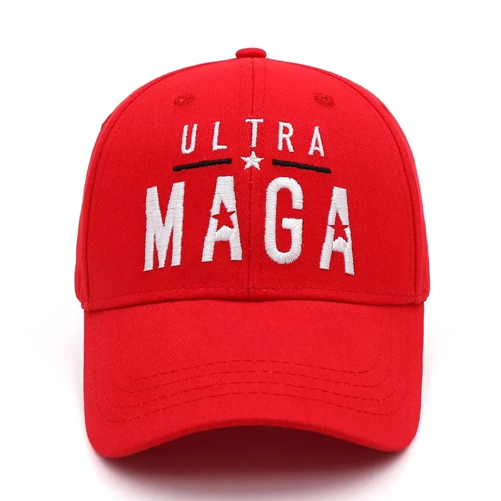 Donald Trump 2024 Baseball Caps STARS ULTRA MAGA Snapback President Hat Embroidery