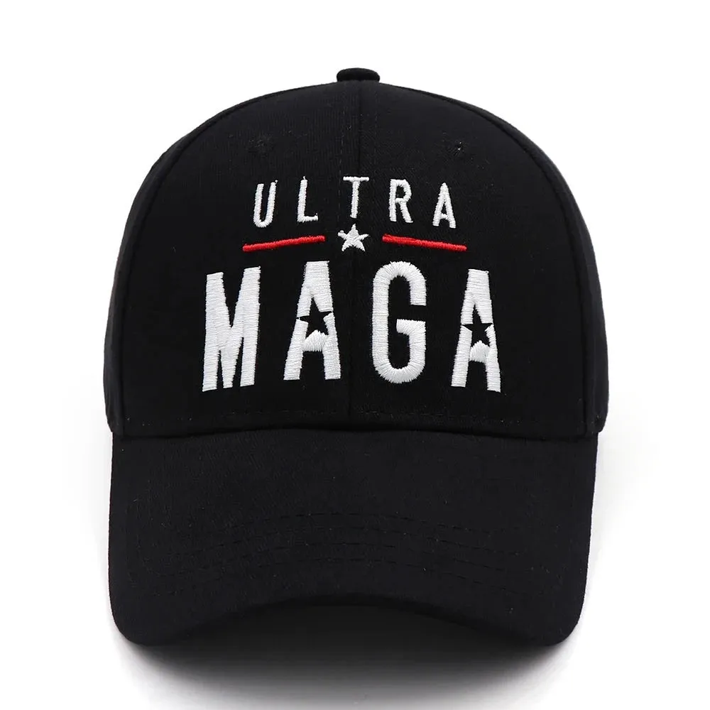 Donald Trump 2024 Baseball Caps STARS ULTRA MAGA Snapback President Hat Embroidery