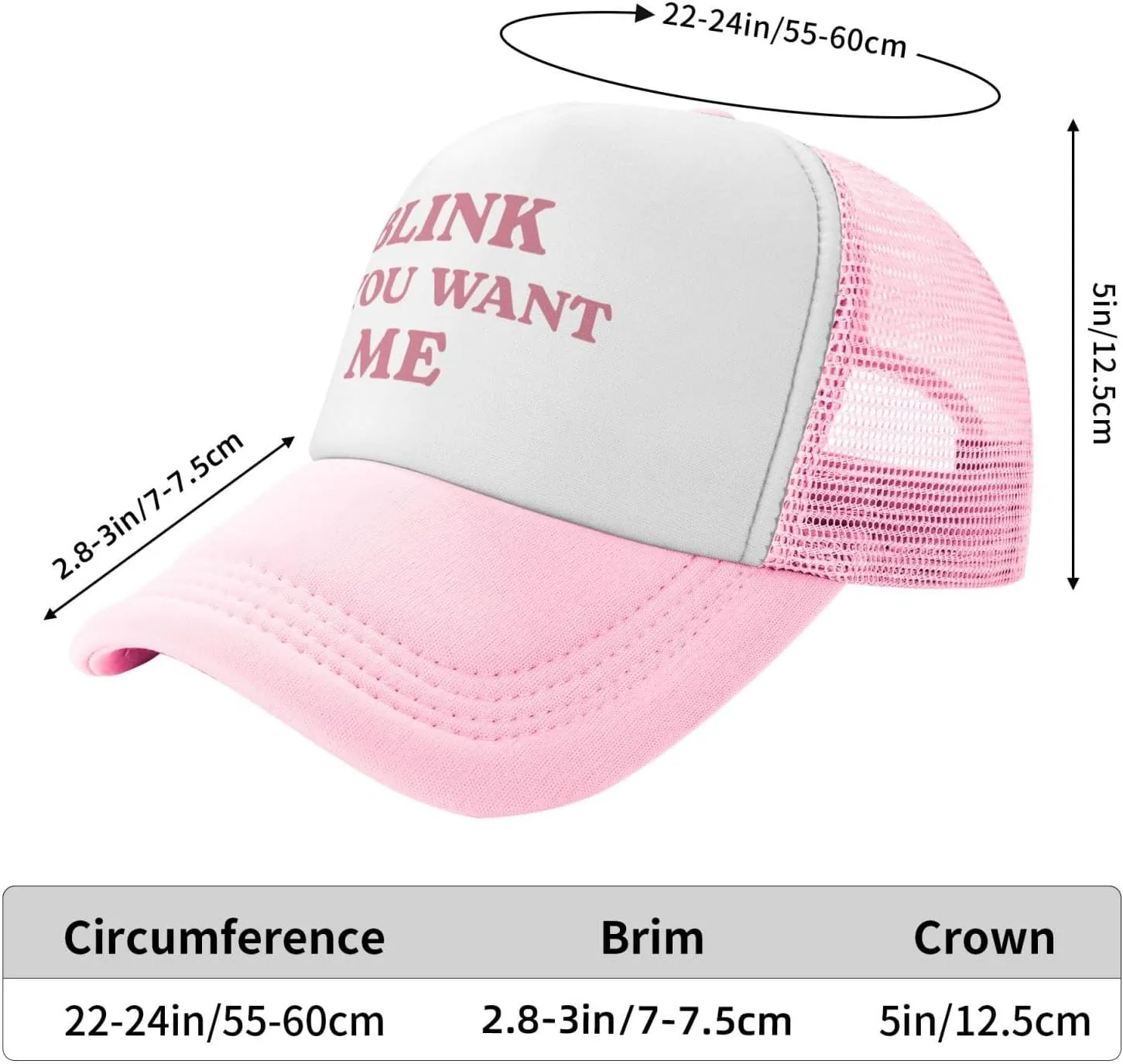 Funny Trucker Hats for Women Hot Pink Funny Gag Baseball Cap for Girls Women Men Hat