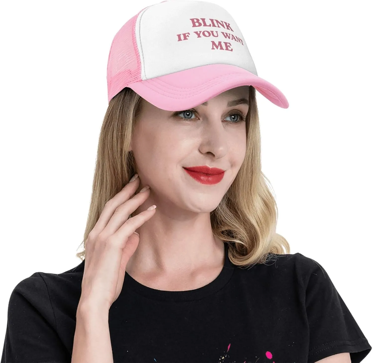 Funny Trucker Hats for Women Hot Pink Funny Gag Baseball Cap for Girls Women Men Hat