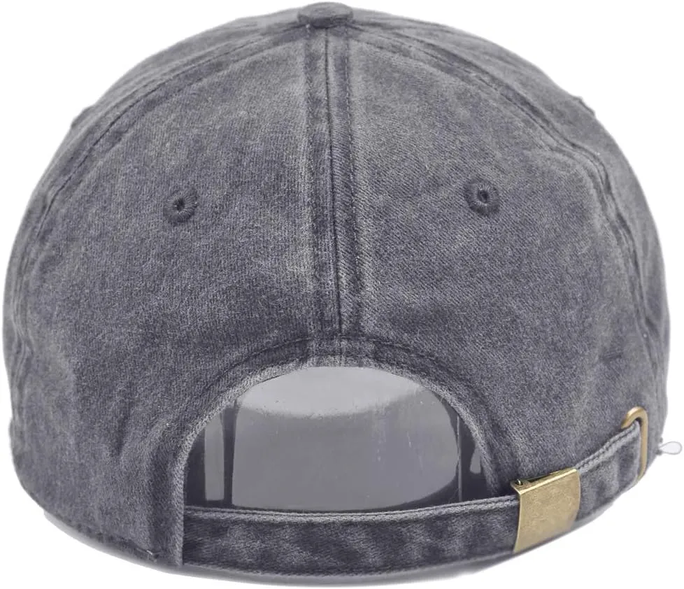 HH HOFNEN Men Women Washed Distressed Twill Cotton Baseball Cap Vintage Adjustable Dad Hat