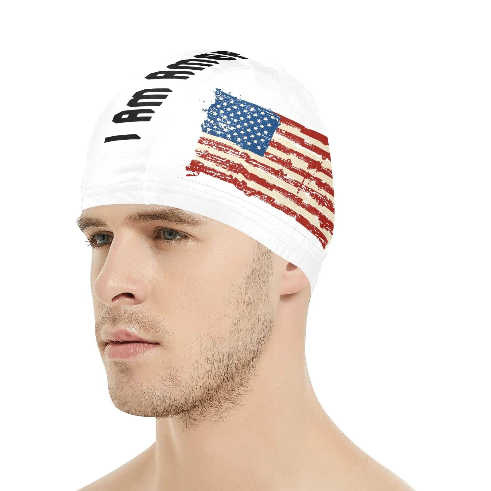 I Am American Swim Cap