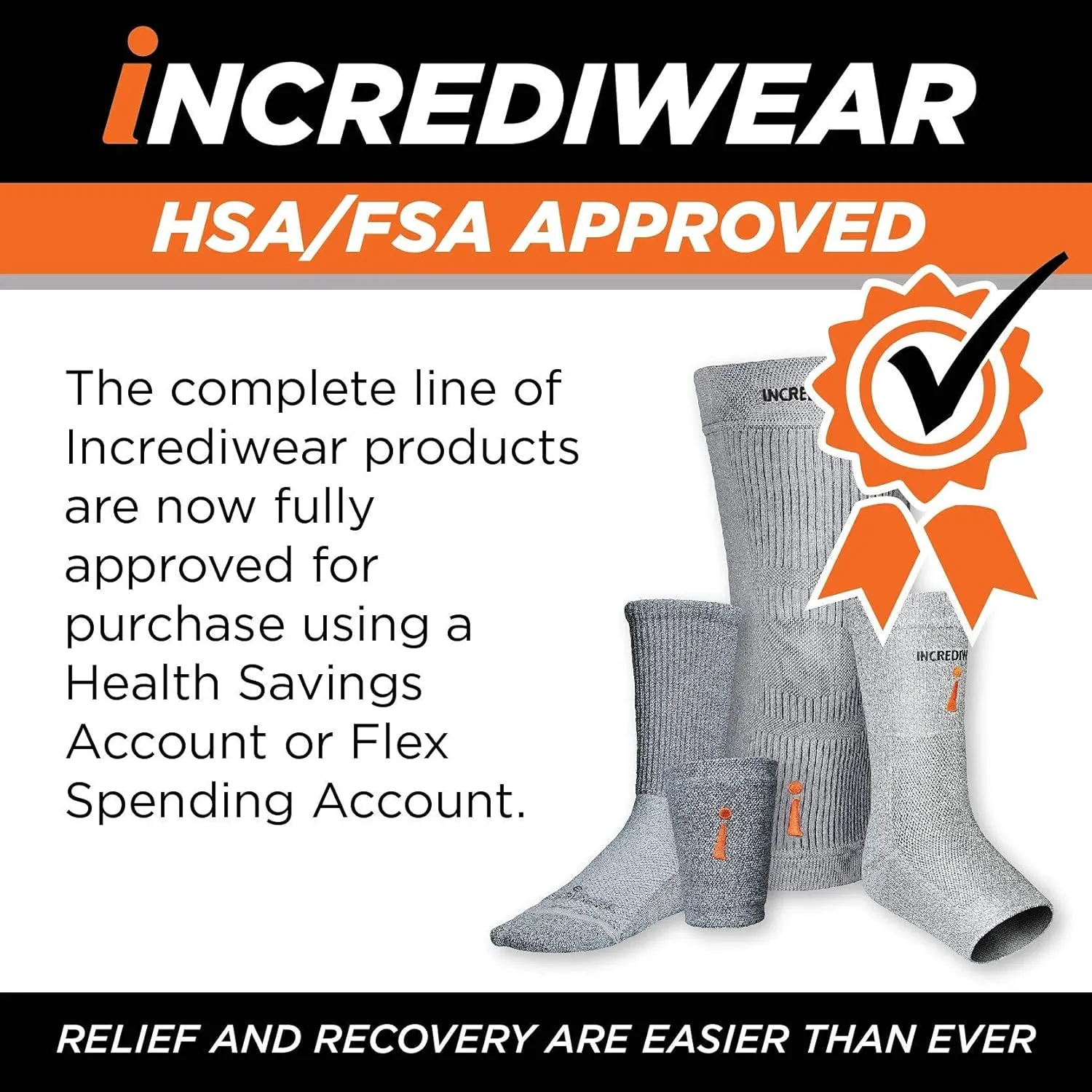 Incrediwear Ankle Sleeve  Ankle Brace for Joint Pain Relief, Sprained Ankle Support, Arthritis, Inflammation Relief, and Circulation, Ankle Support for Women and Men (Black, Large)
