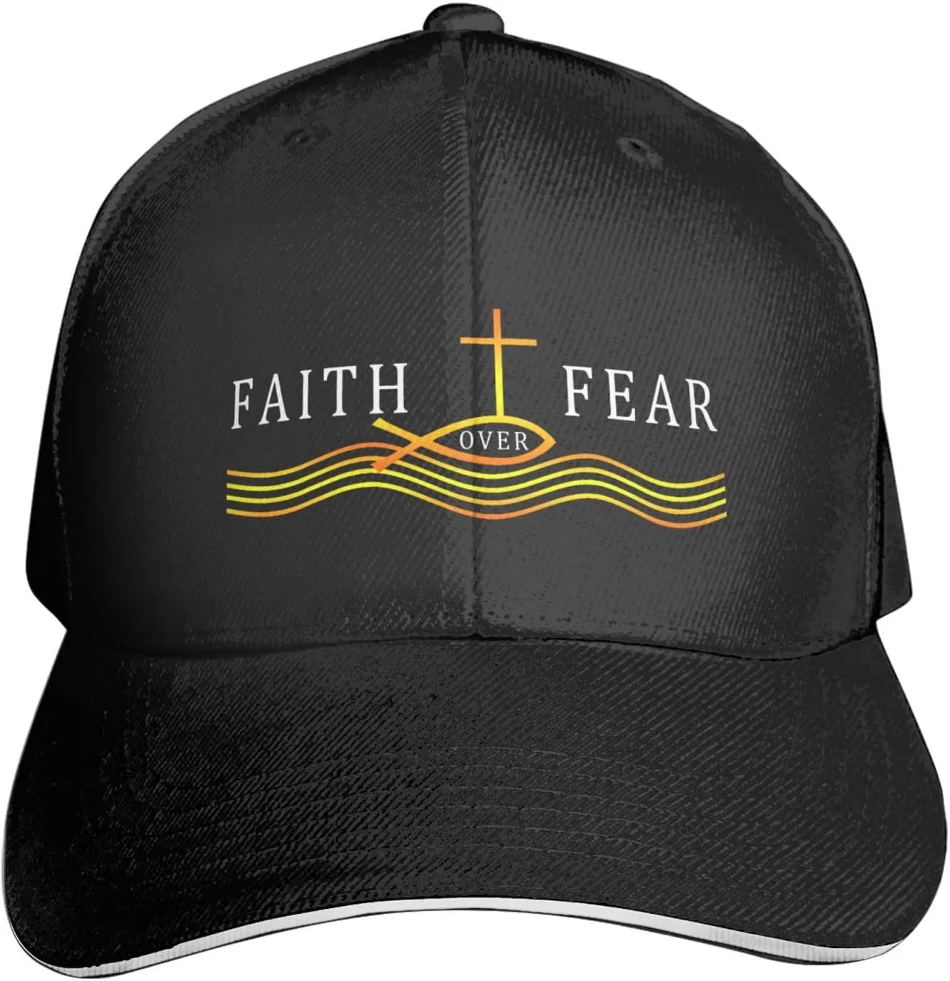 Jesus Baseball Cap Trucker Dad Hat for Men Women, Outdoor Sports Adjustable Snapback Flat Bill Brim