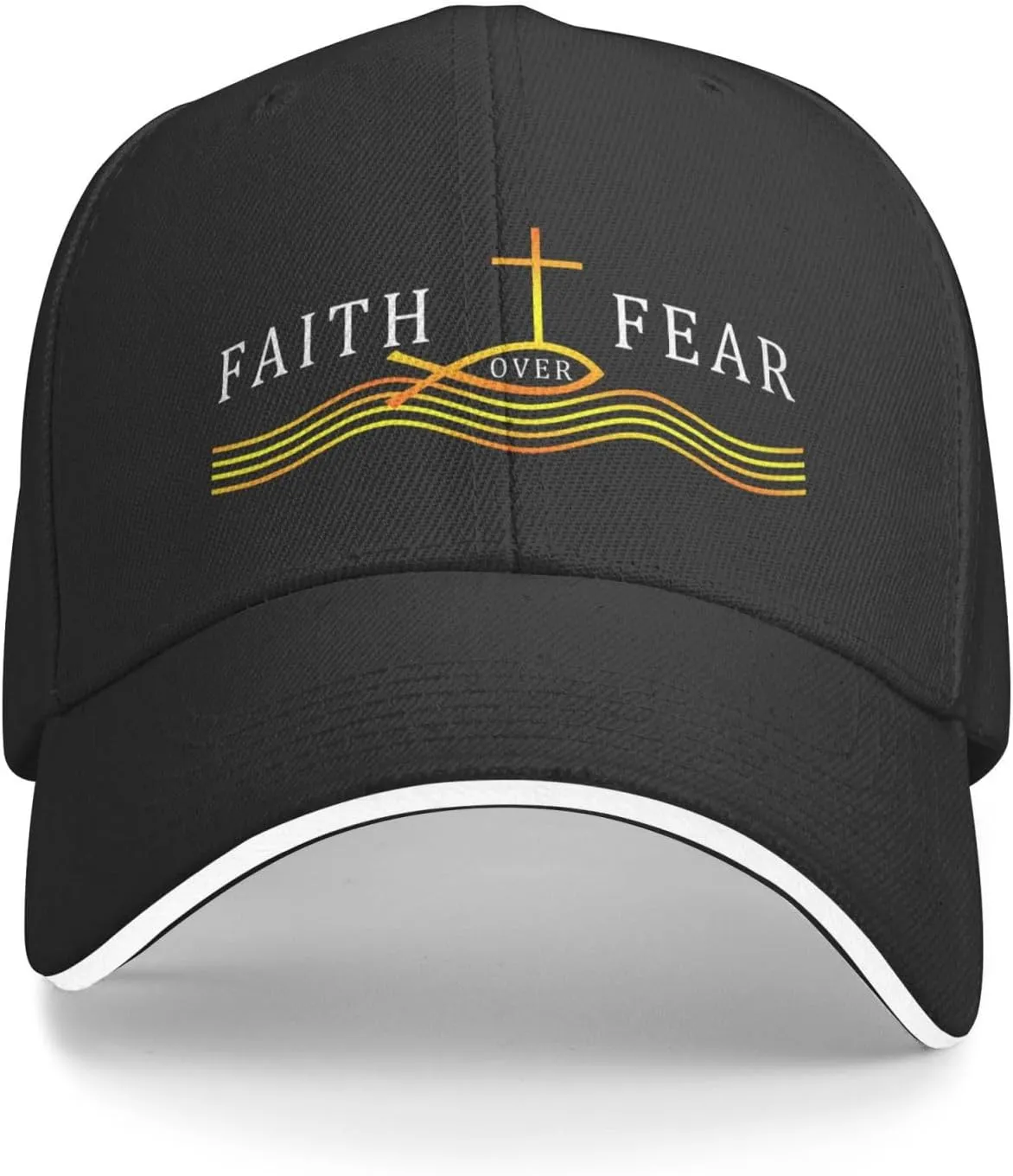 Jesus Baseball Cap Trucker Dad Hat for Men Women, Outdoor Sports Adjustable Snapback Flat Bill Brim