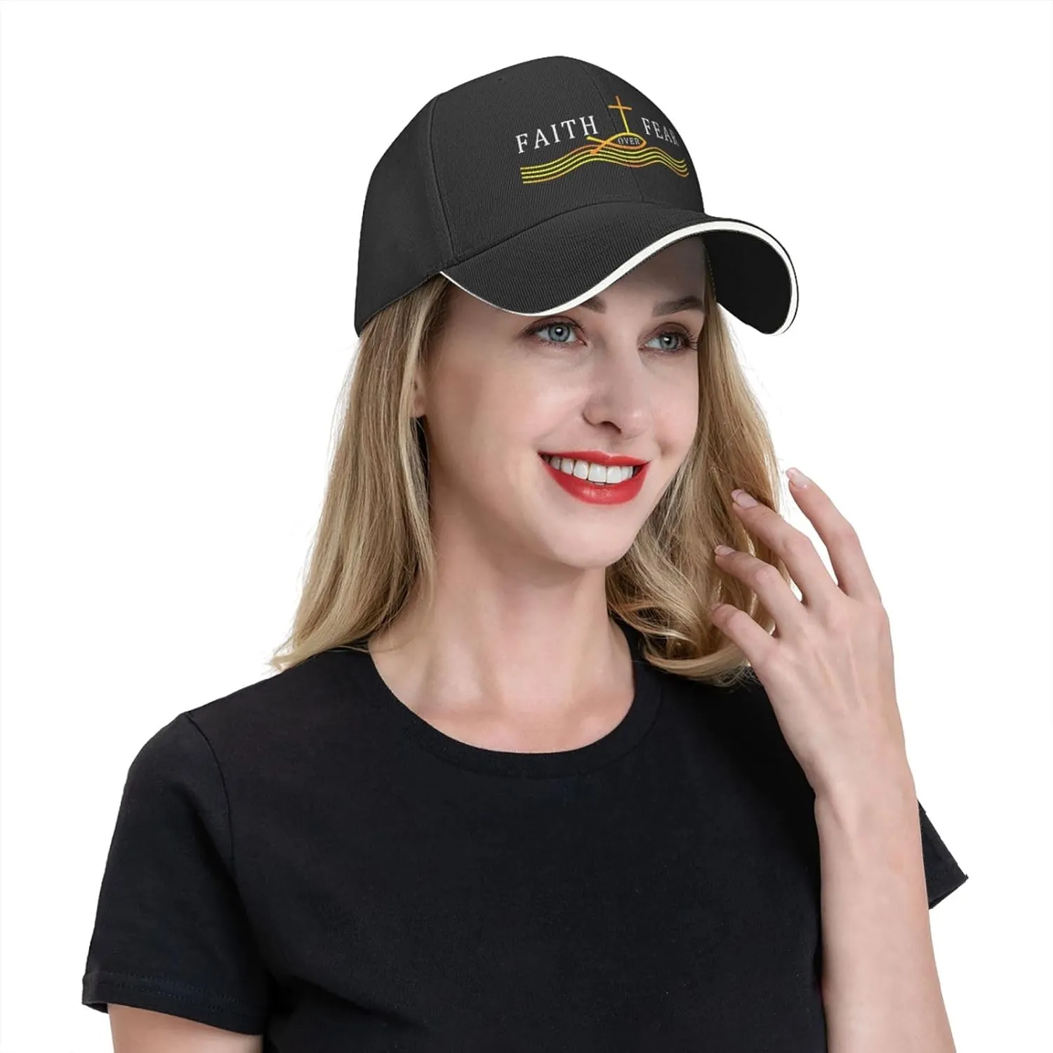 Jesus Baseball Cap Trucker Dad Hat for Men Women, Outdoor Sports Adjustable Snapback Flat Bill Brim
