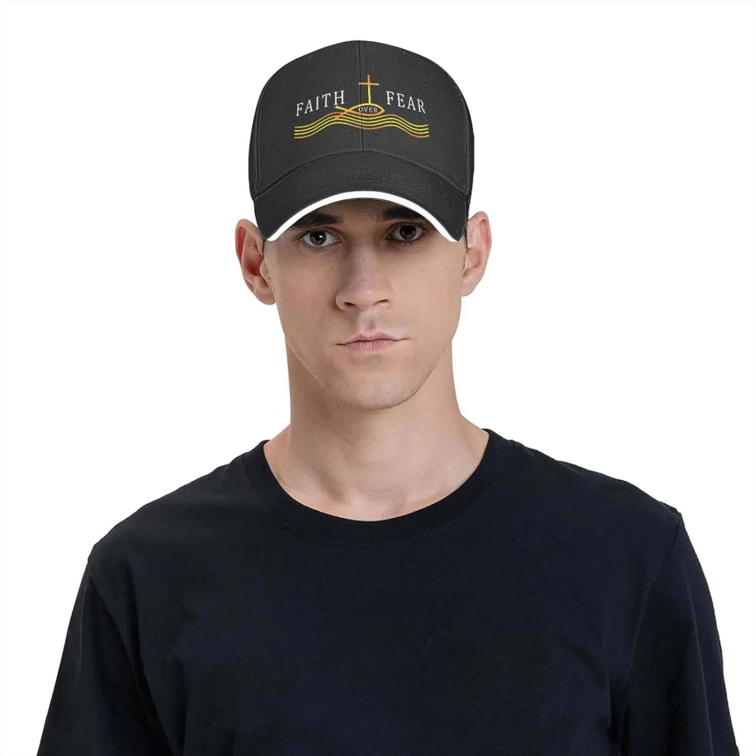 Jesus Baseball Cap Trucker Dad Hat for Men Women, Outdoor Sports Adjustable Snapback Flat Bill Brim