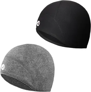 Lightweight Thermal Skull Cap Ears Warm Cycling Helmet Liner Winter Running Beanie Hats Sweat Wicking