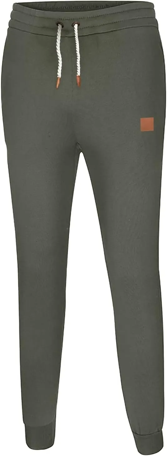 Men's Active Athletic Casual Tricot Sports Length Solid Mens Pants Men's Pants Men's Sweatpants Track Tapered Joggers
