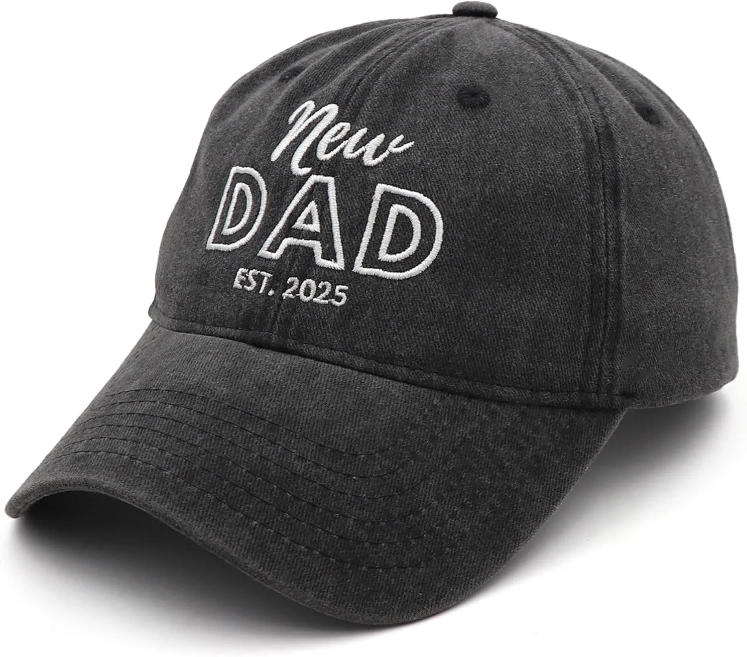 Mom and Dad Hats Est 2025 New Mom Dad Gifts Embroidered Mom Dad Hats Adjustable Baseball Cap New Parents Gifts