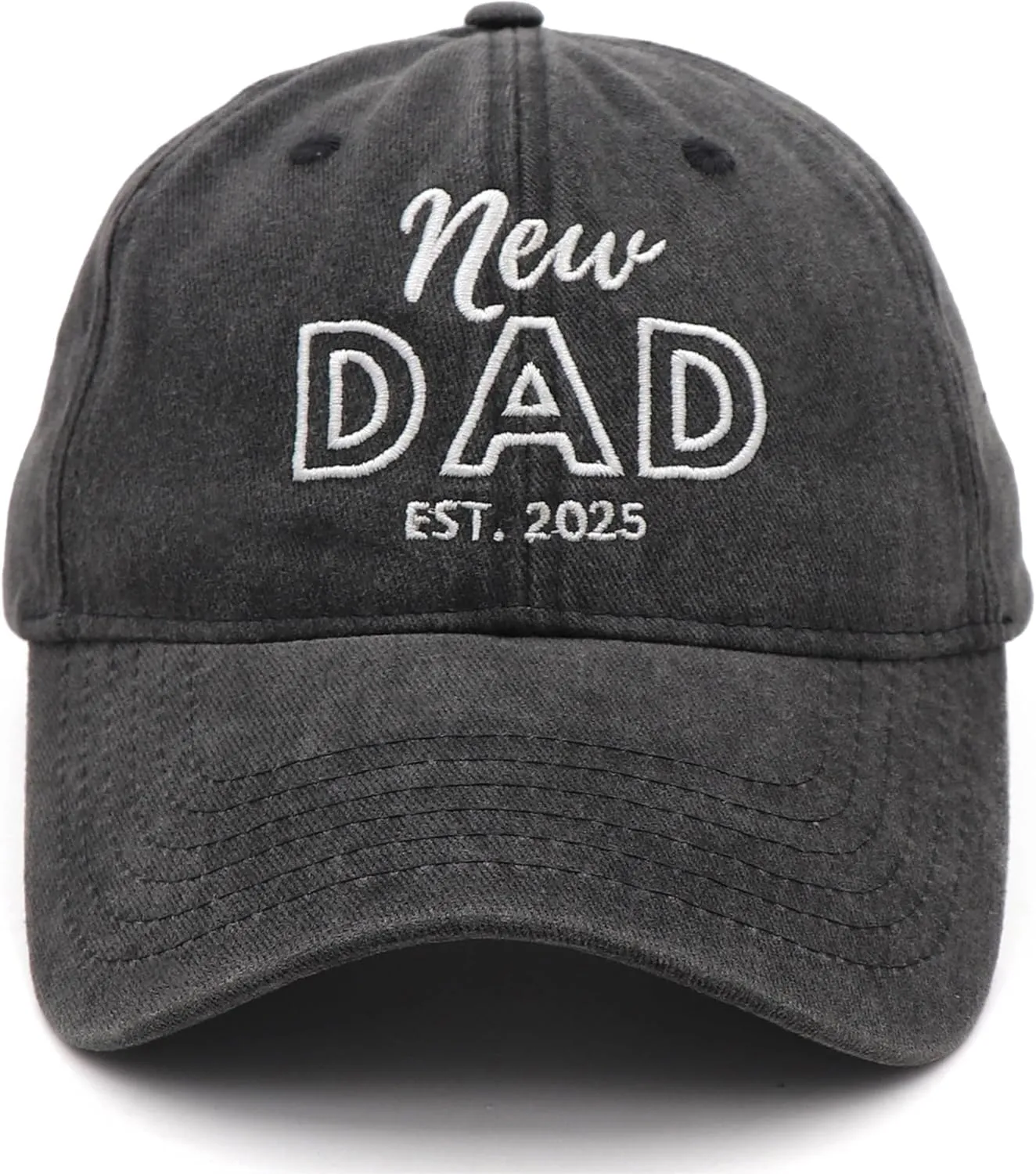Mom and Dad Hats Est 2025 New Mom Dad Gifts Embroidered Mom Dad Hats Adjustable Baseball Cap New Parents Gifts