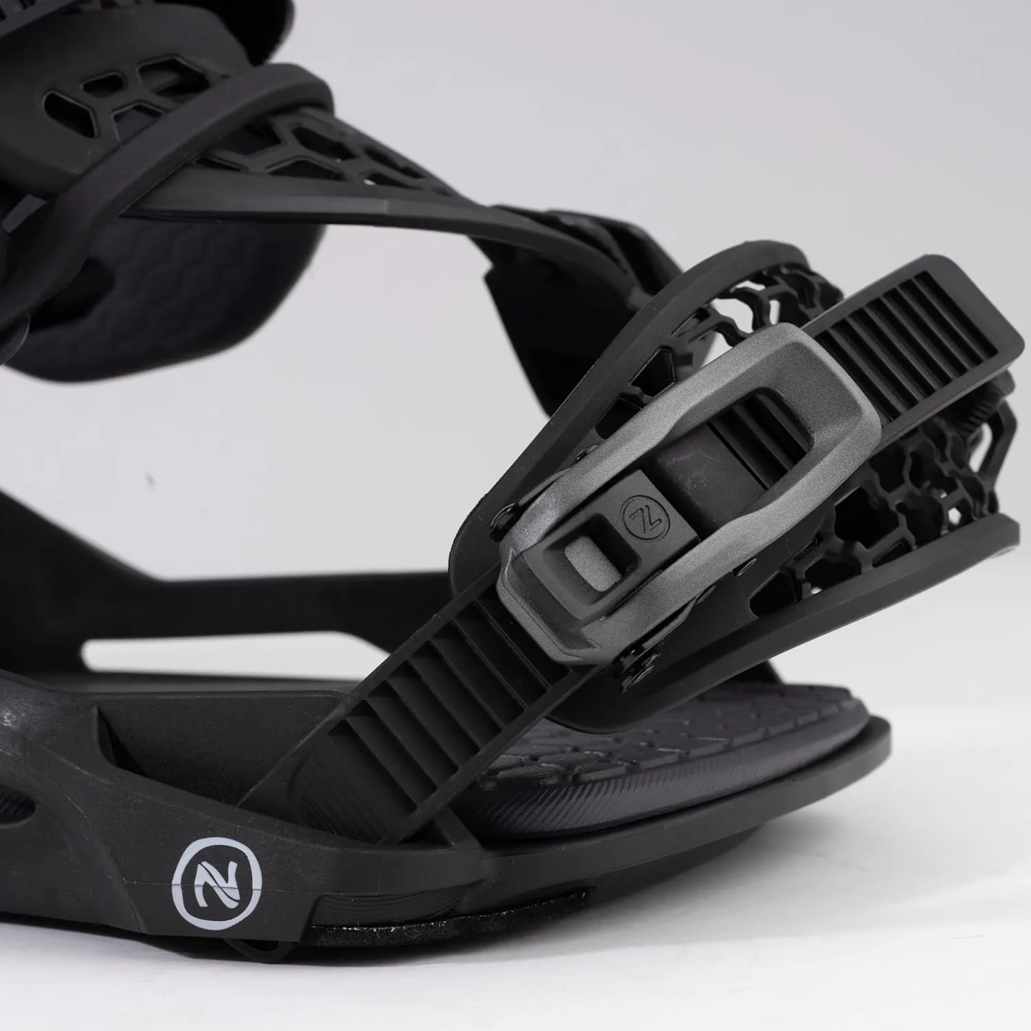 NIDECKER Unisex Kaon-Plus Black Two-Strap Snowboard Bindings