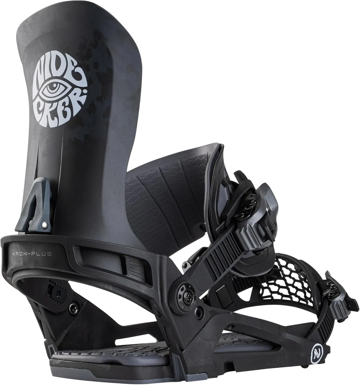 NIDECKER Unisex Kaon-Plus Black Two-Strap Snowboard Bindings
