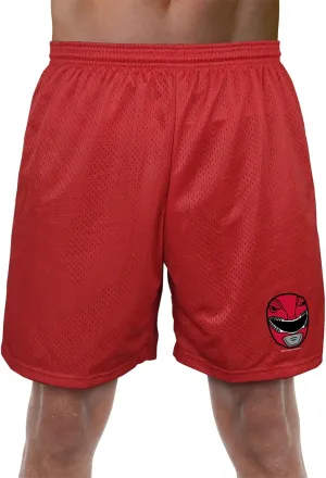 Popfunk Power Rangers Collection Mens Lined Mesh Shorts