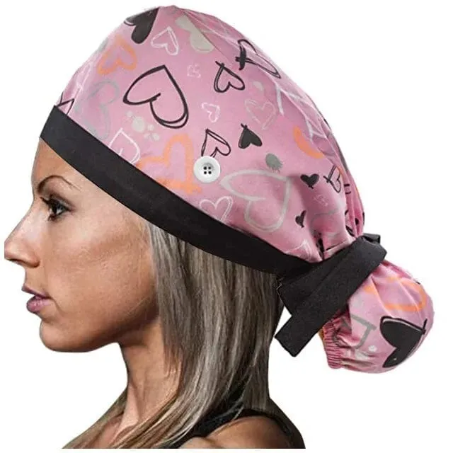 Pro Comfort Scrub Cap with Buttons