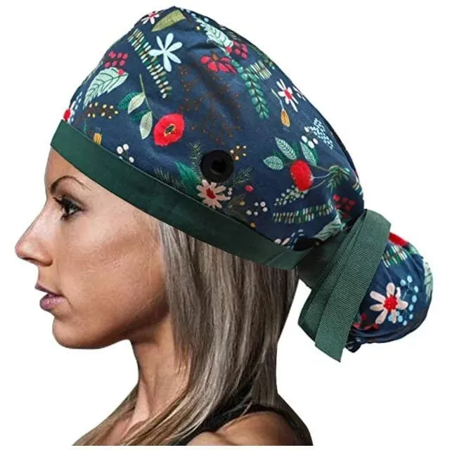 Pro Comfort Scrub Cap with Buttons