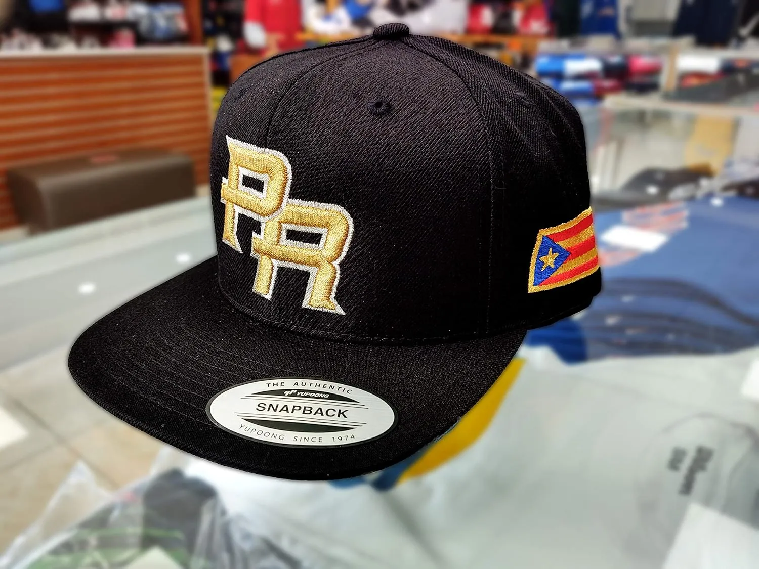 Puerto Rico Snap Back Caps with Embroidery PR Logo