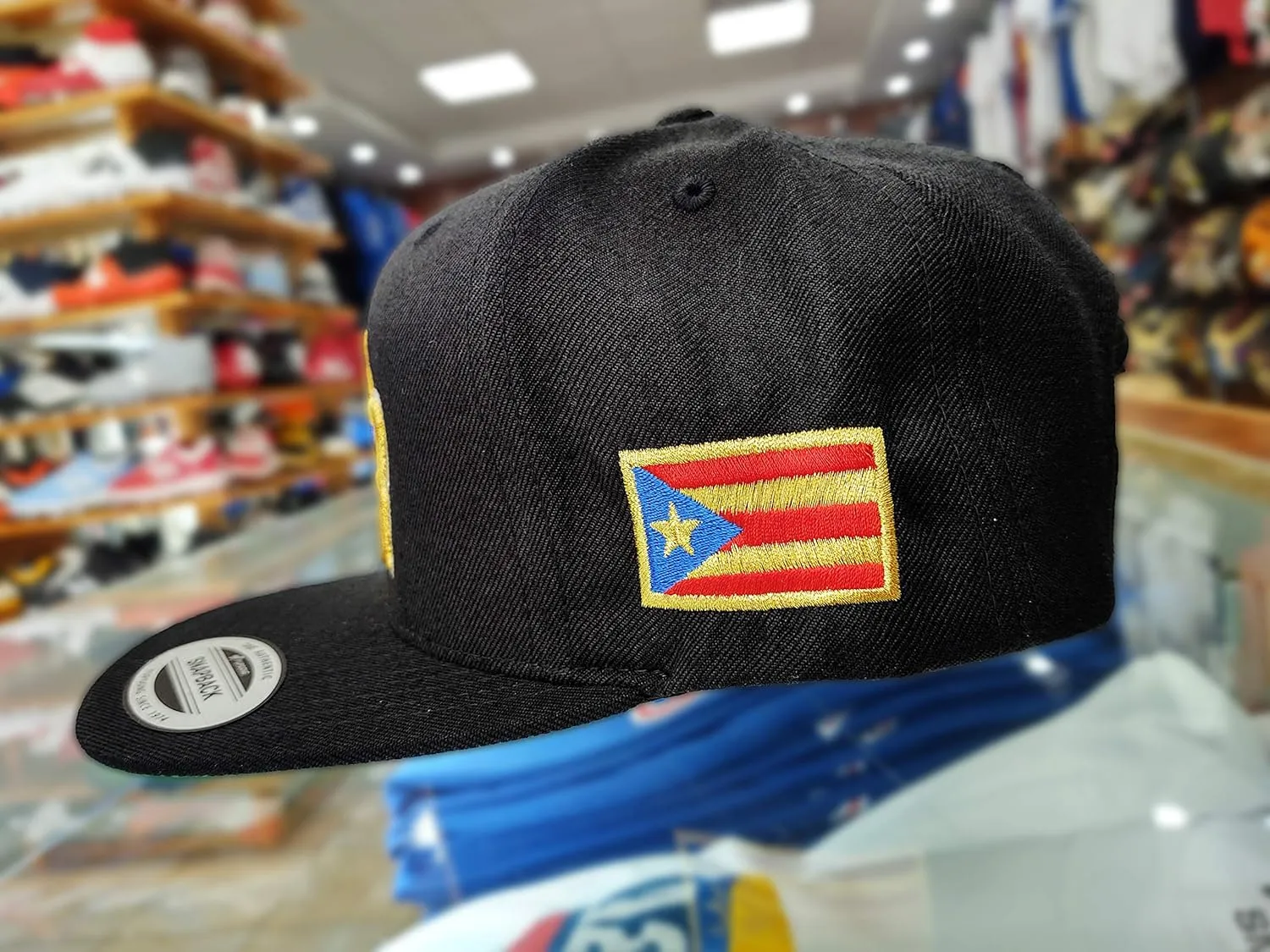 Puerto Rico Snap Back Caps with Embroidery PR Logo