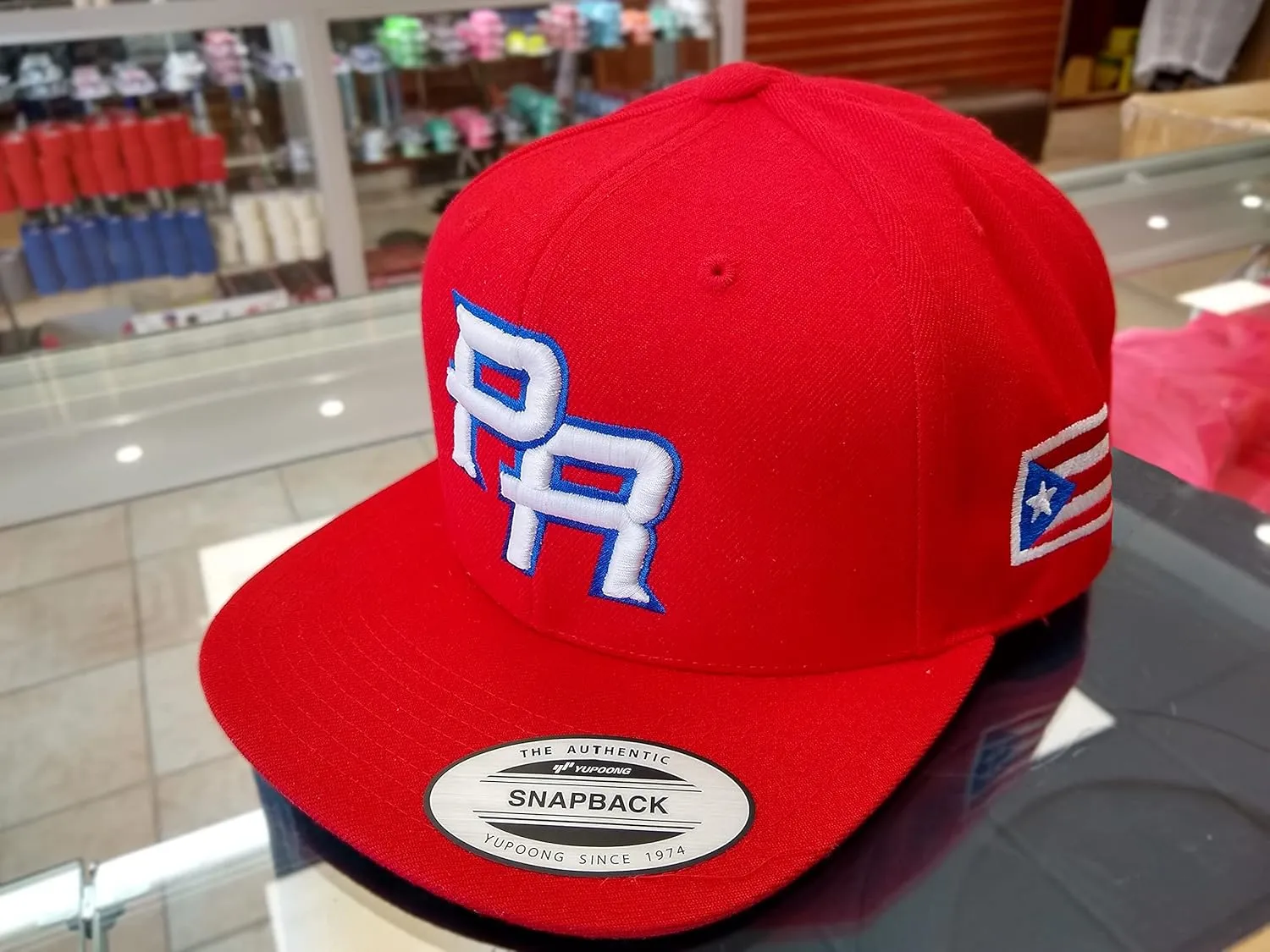 Puerto Rico Snap Back Caps with Embroidery PR Logo