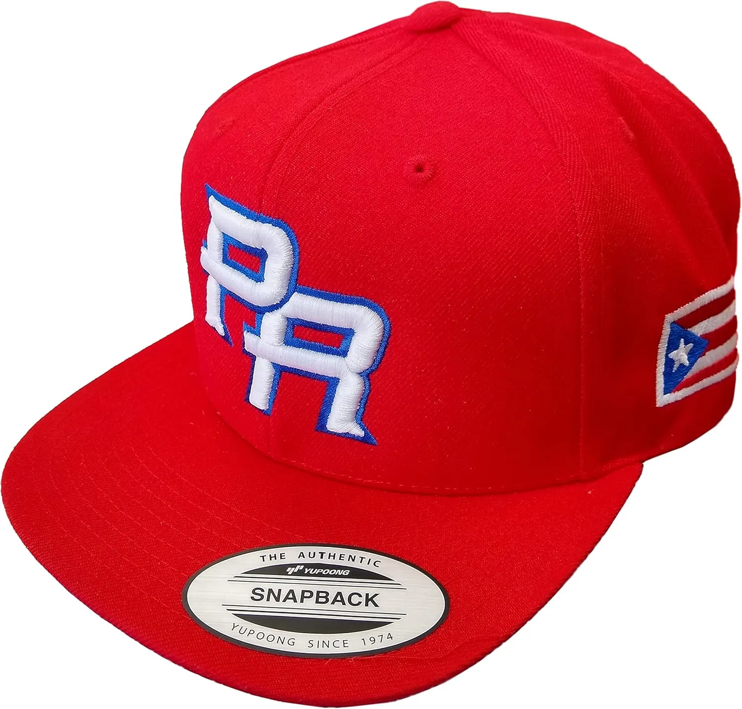 Puerto Rico Snap Back Caps with Embroidery PR Logo