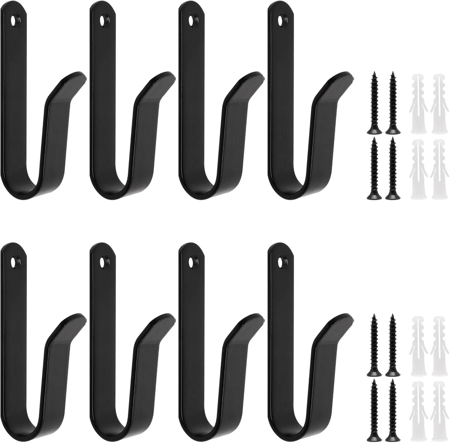 Snowboard Wall Mount, Horizontal Snowboard Hanger Rack Heavy Duty Garage Wall Rack 8pcs