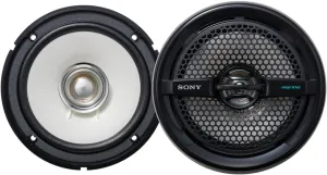 Sony XS-MP1611 Dual Cone Marine Speakers, Black