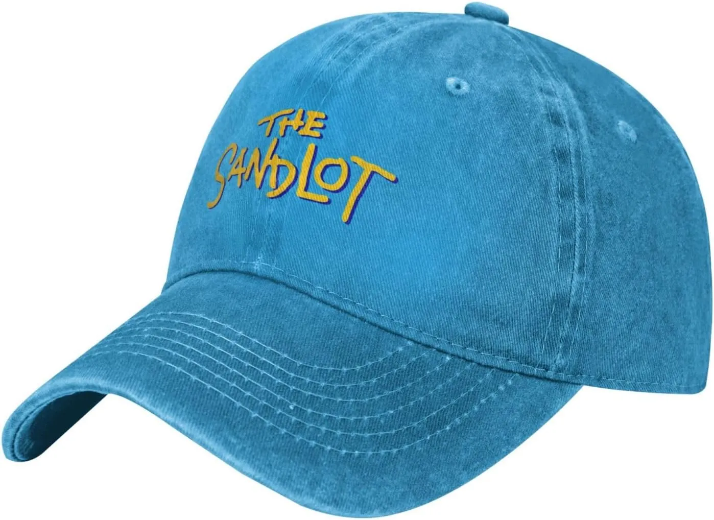 The Sandlot Banner Casquette Baseball Cap Cowboy Hat Unisex Denim Adults Denim Hat Adjustable Size Black