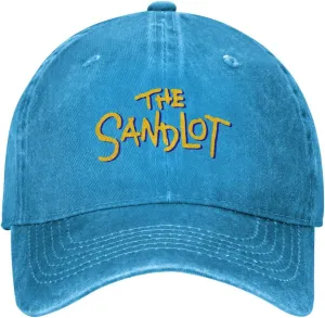The Sandlot Banner Casquette Baseball Cap Cowboy Hat Unisex Denim Adults Denim Hat Adjustable Size Black