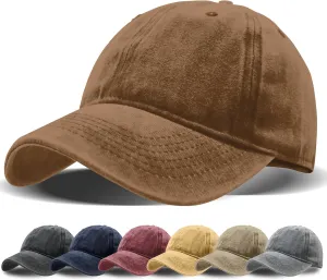 Vintage Washed Distressed Baseball Cap Adjustable Dad Golf Hat Low Profile Twill Hat