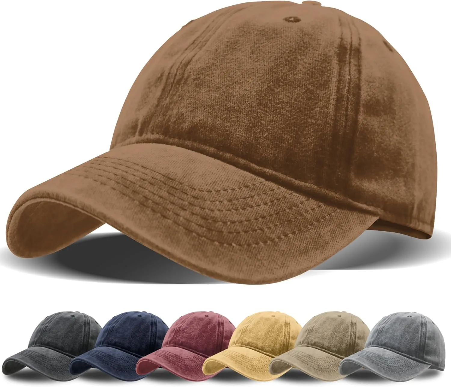 Vintage Washed Distressed Baseball Cap Adjustable Dad Golf Hat Low Profile Twill Hat